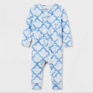 Roller Rabbit x Target—Blue Patterned Kids One-Piece Zipper Romper